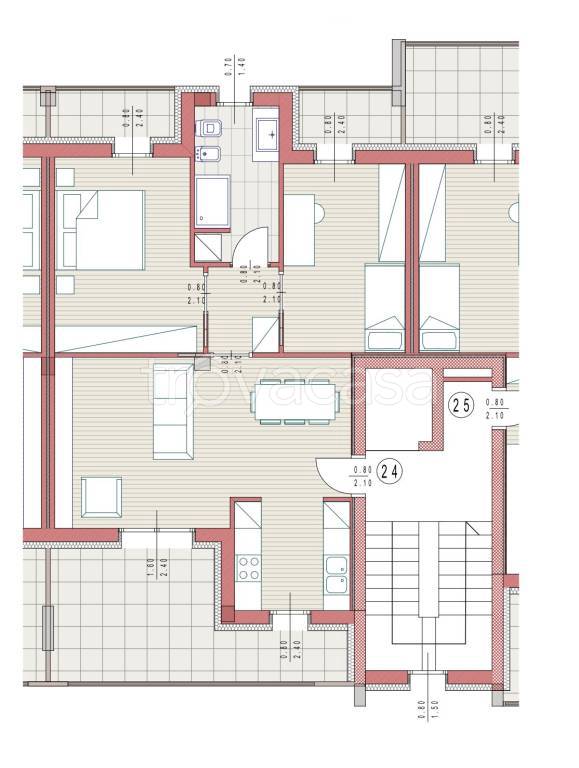 appartamento in vendita a Piacenza in zona Stadio