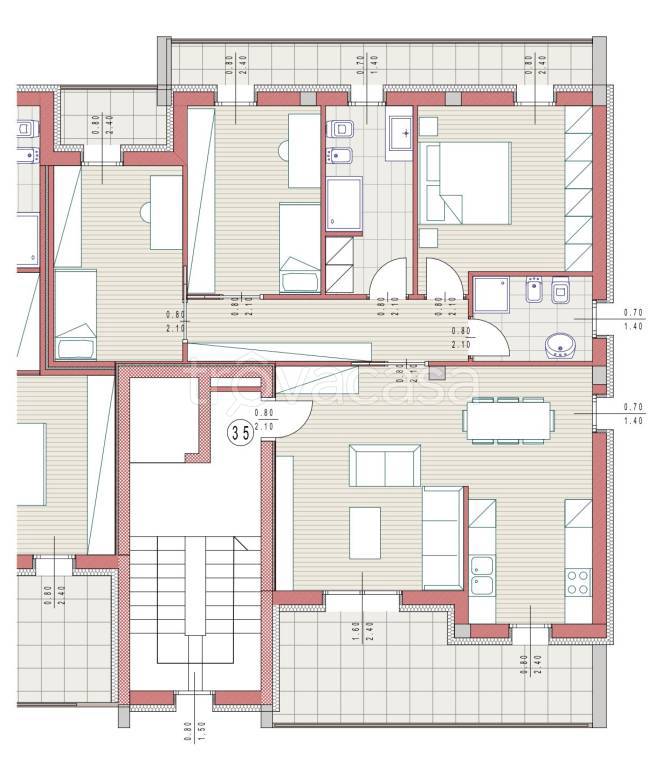 appartamento in vendita a Piacenza in zona Stadio