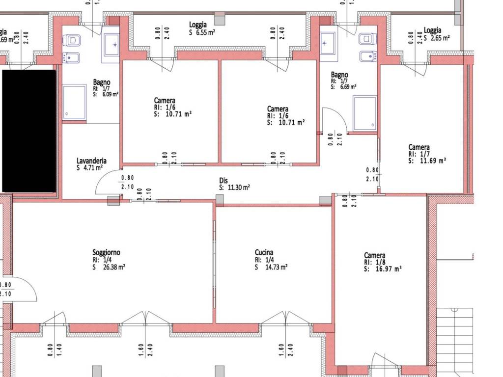 appartamento in vendita a Piacenza in zona Stadio