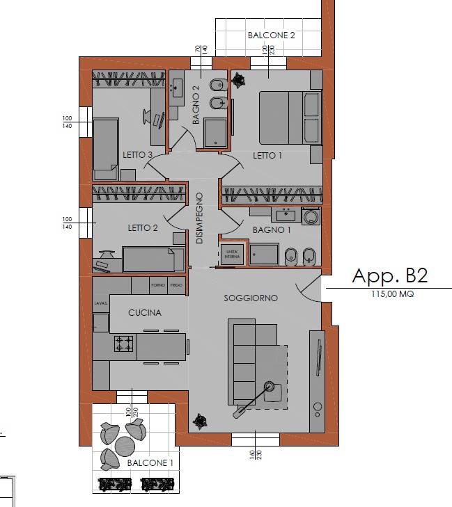 appartamento in vendita a Piacenza in zona Stadio
