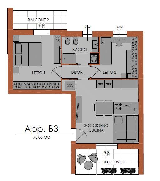 appartamento in vendita a Piacenza in zona Stadio