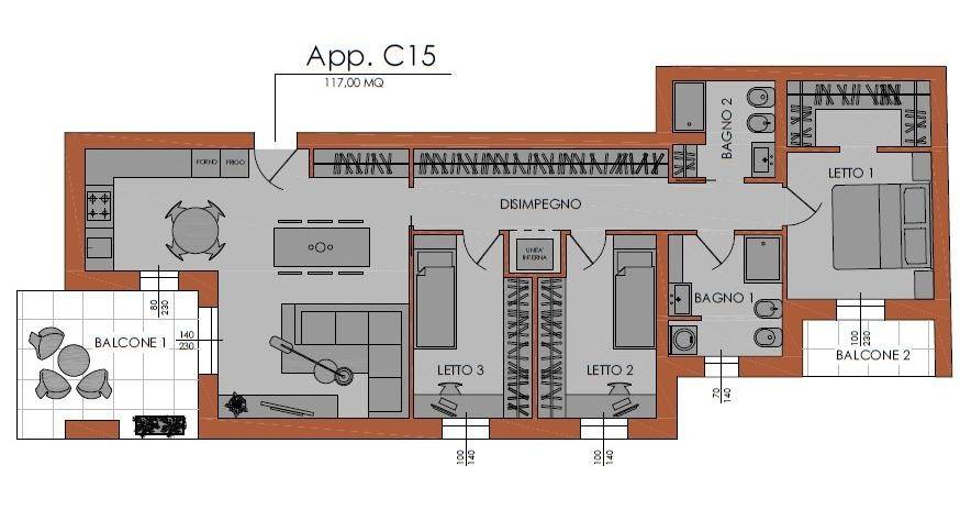 appartamento in vendita a Piacenza in zona Stadio