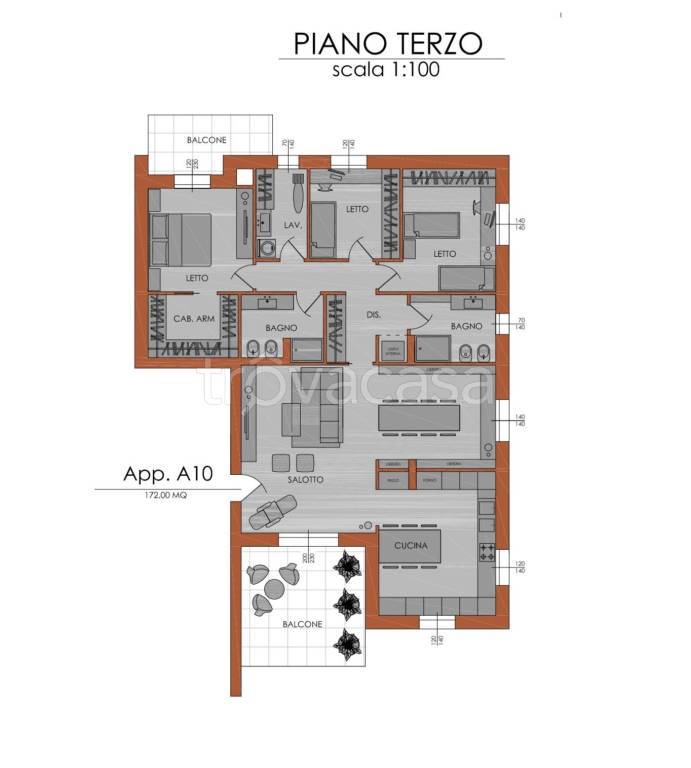 appartamento in vendita a Piacenza
