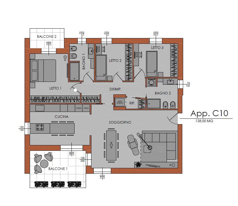 appartamento in vendita a Piacenza in zona Stadio
