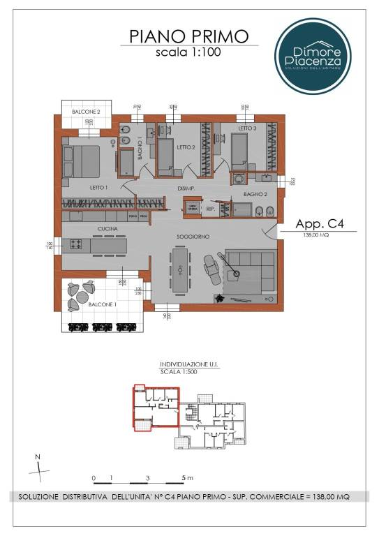 appartamento in vendita a Piacenza