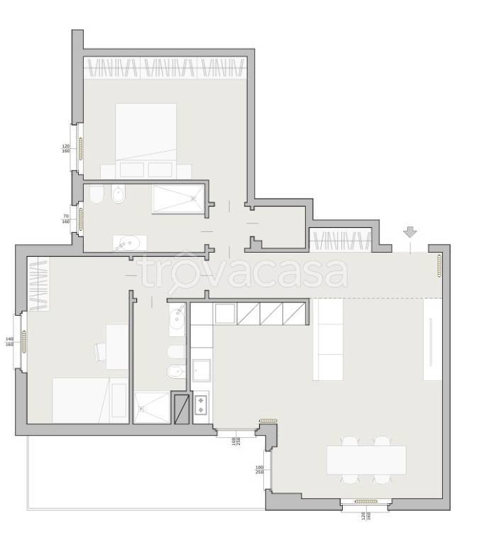 appartamento in vendita a Piacenza in zona Besurica