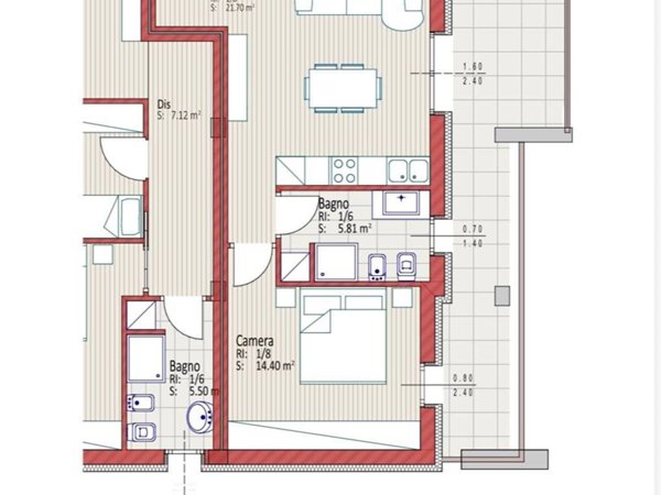 appartamento in vendita a Piacenza in zona Stadio