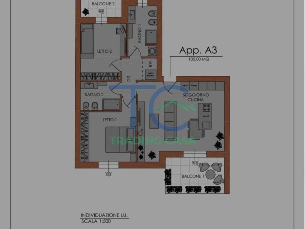 appartamento in vendita a Piacenza in zona Stadio