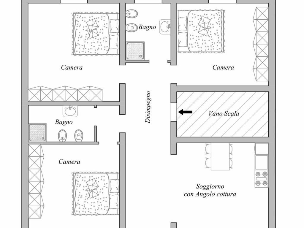 appartamento in vendita a Piacenza in zona Belvedere / Quartiere Duemila
