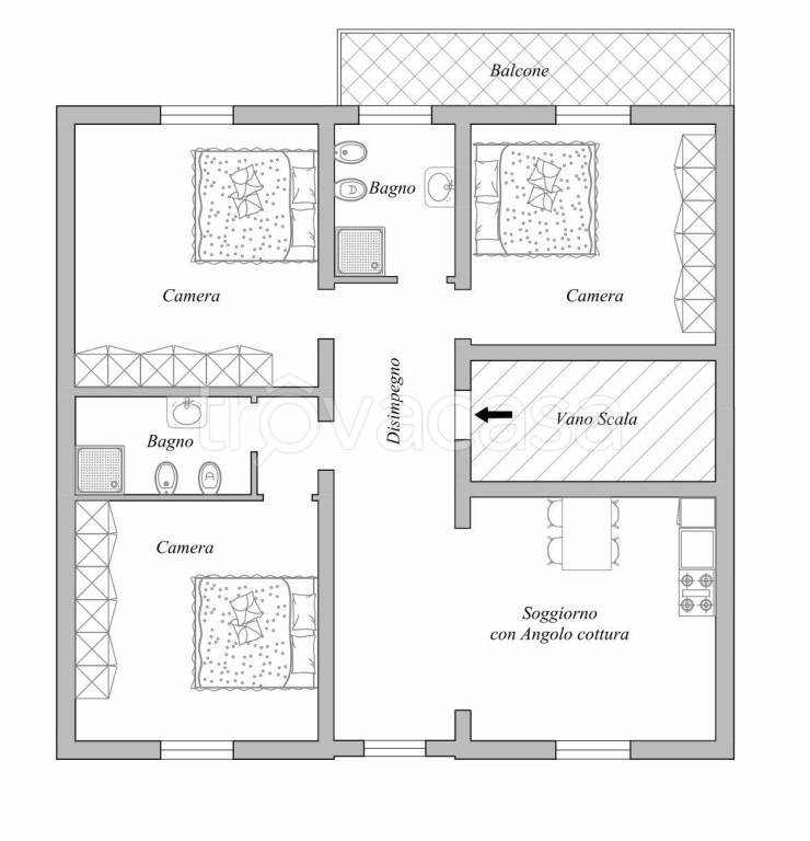 appartamento in vendita a Piacenza