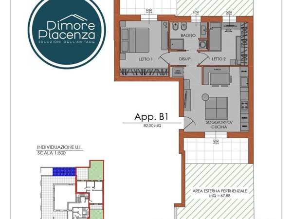 appartamento in vendita a Piacenza in zona Stadio