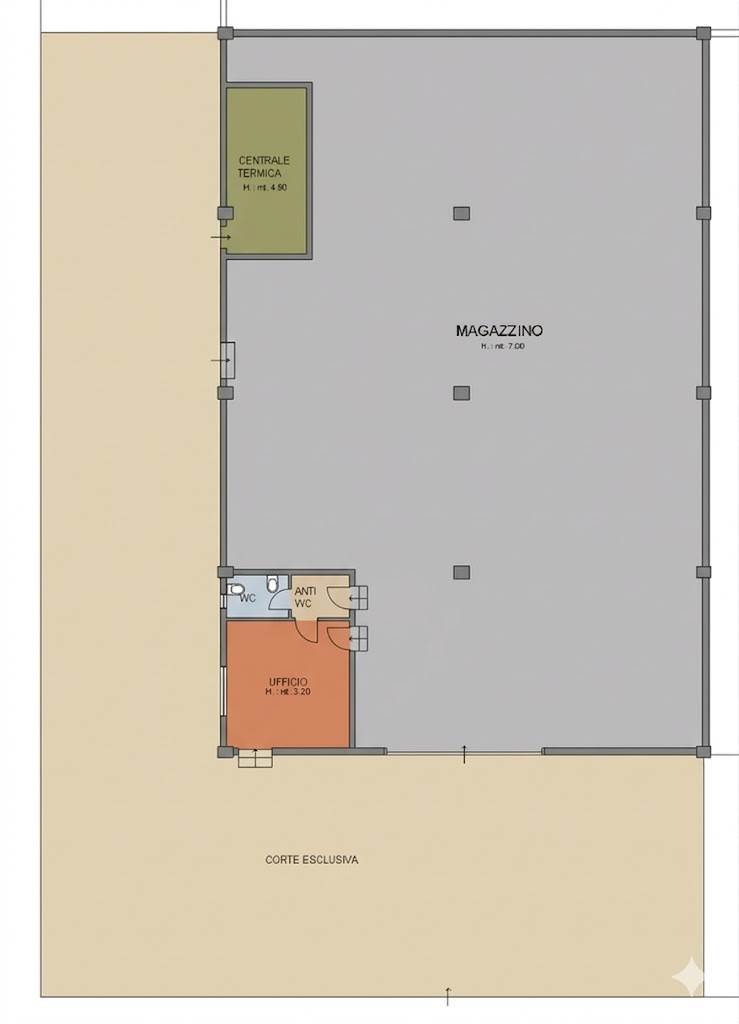 ufficio in vendita a Piacenza in zona Caorsana