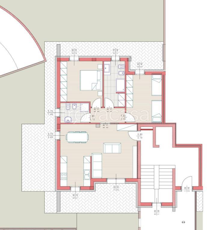 appartamento in vendita a Piacenza in zona Stadio