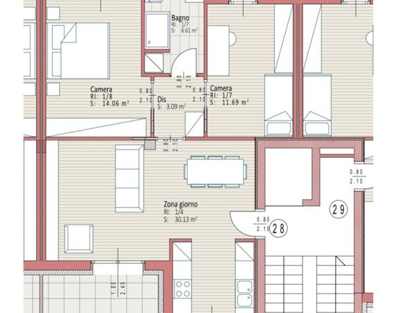 appartamento in vendita a Piacenza in zona Stadio