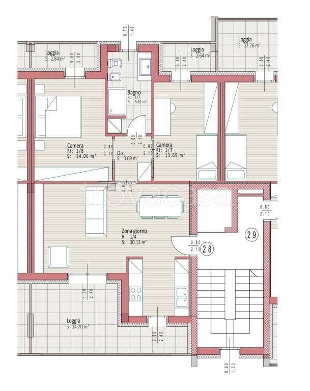 appartamento in vendita a Piacenza in zona Stadio