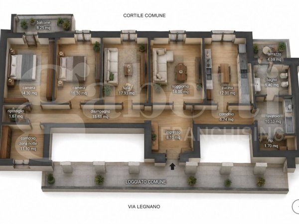appartamento in vendita a Piacenza in zona Centro Storico