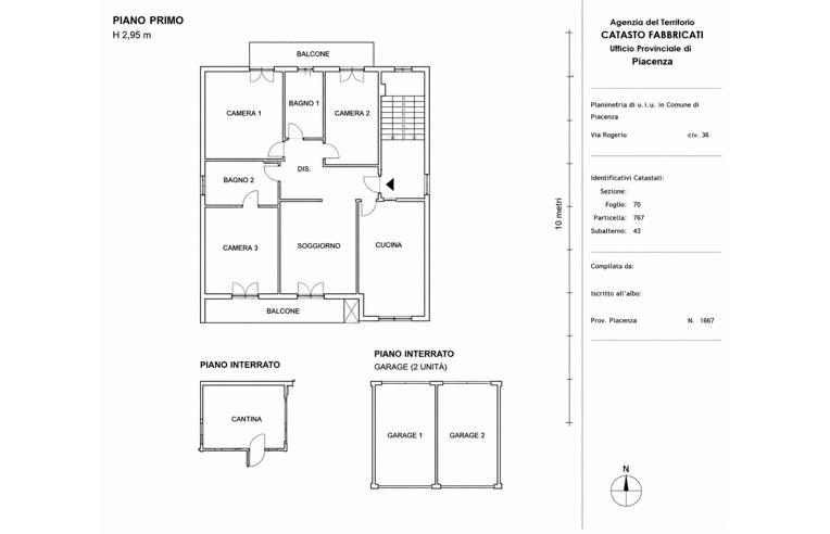 appartamento in vendita a Piacenza in zona Boselli