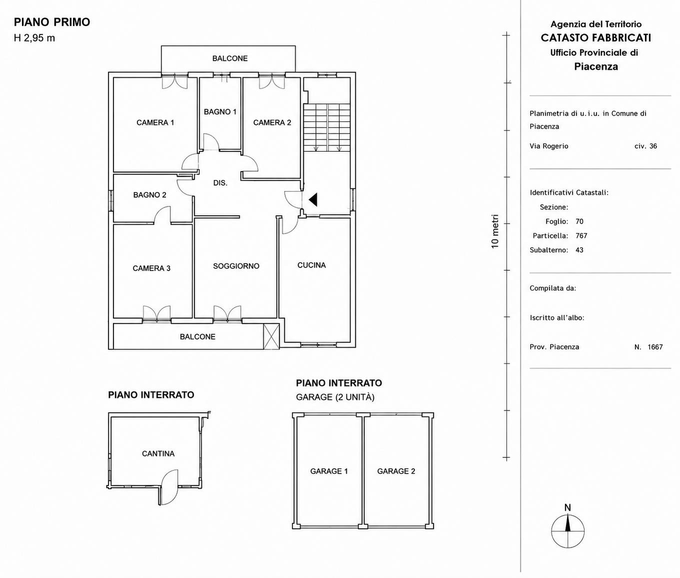 appartamento in vendita a Piacenza in zona Boselli