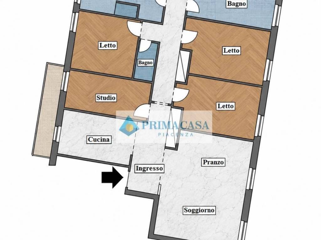 appartamento in vendita a Piacenza in zona Centro Storico