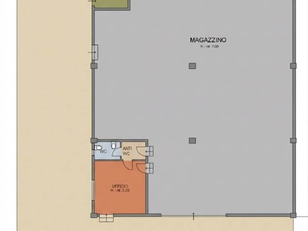 ufficio in vendita a Piacenza in zona Caorsana