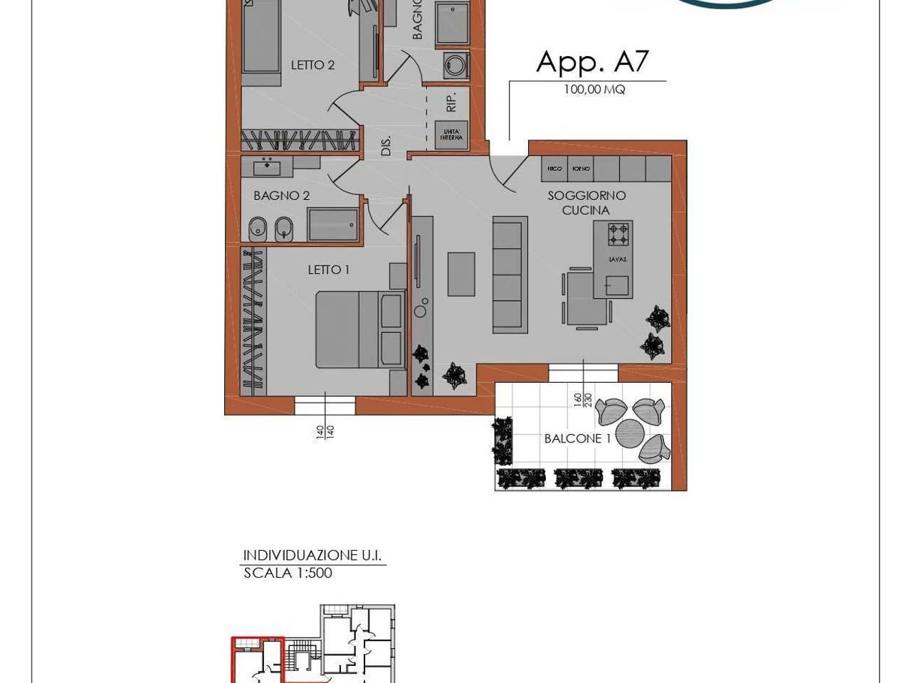 appartamento in vendita a Piacenza