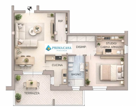 appartamento in vendita a Podenzano