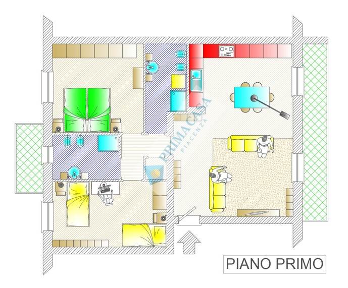 appartamento in vendita a Pontenure