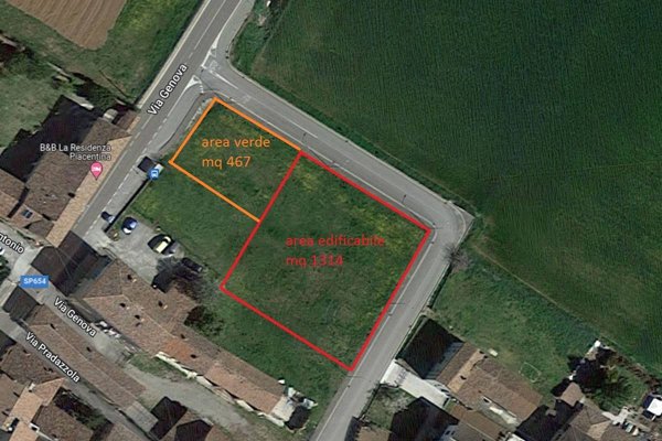 terreno agricolo in vendita a Vigolzone in zona Villò
