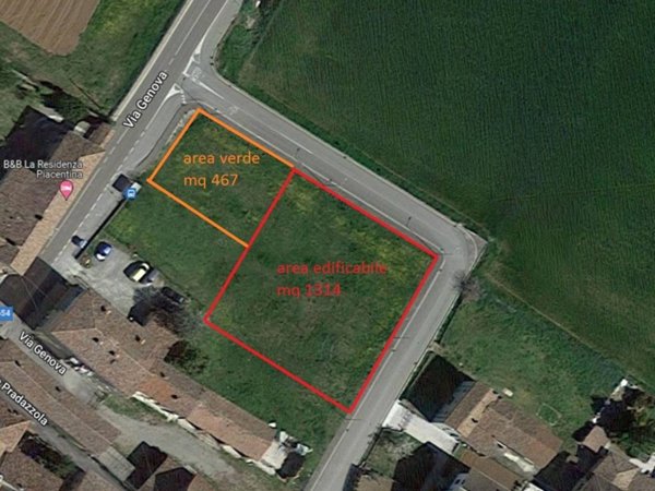 terreno agricolo in vendita a Vigolzone in zona Villò
