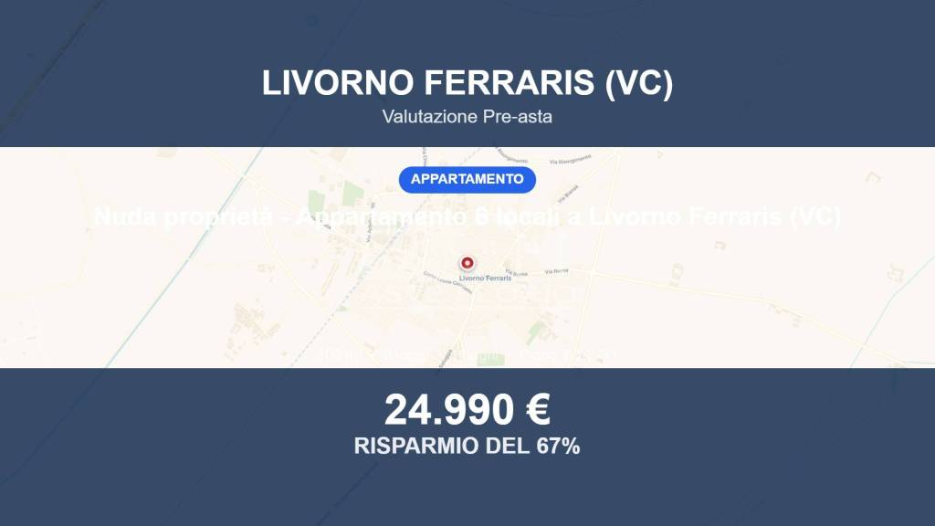 appartamento in vendita a Livorno Ferraris