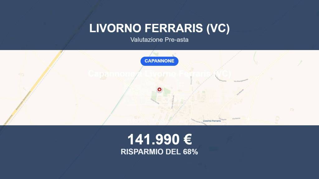 locale commerciale in vendita a Livorno Ferraris