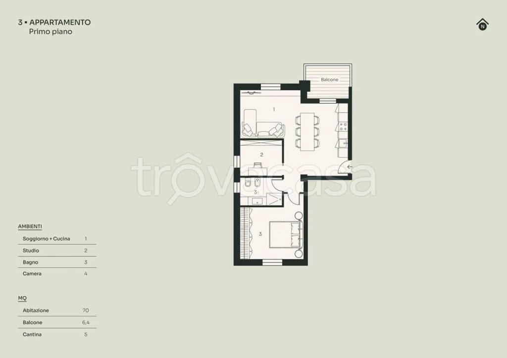 appartamento in vendita a Fornovo di Taro