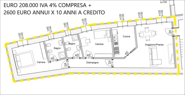 appartamento in vendita a Langhirano