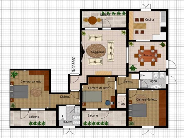 appartamento in vendita a Langhirano in zona Pilastro