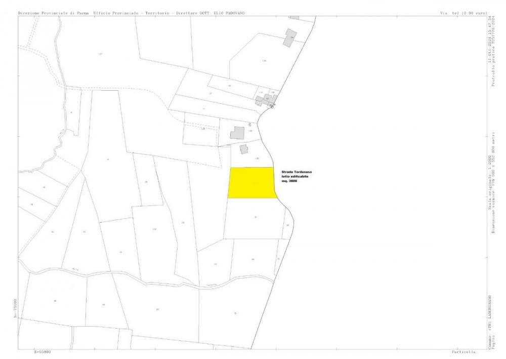 terreno edificabile in vendita a Langhirano in zona Tordenaso