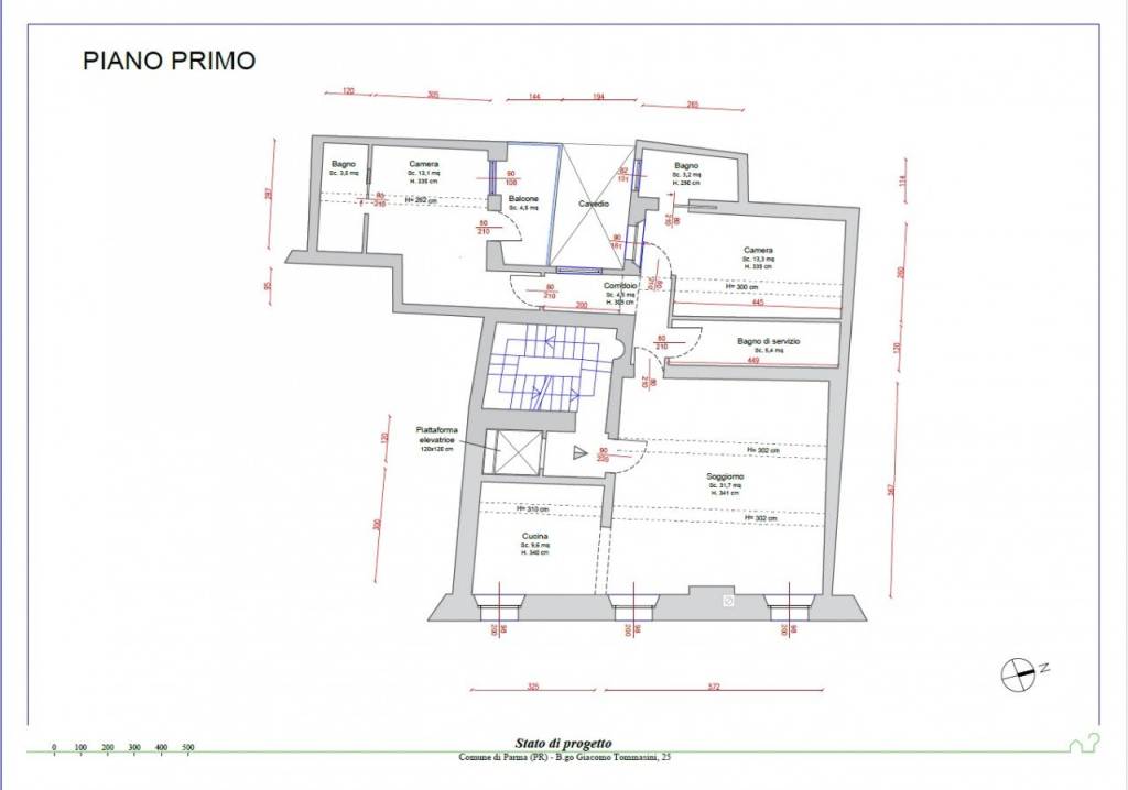 appartamento in vendita a Parma in zona Centro Storico