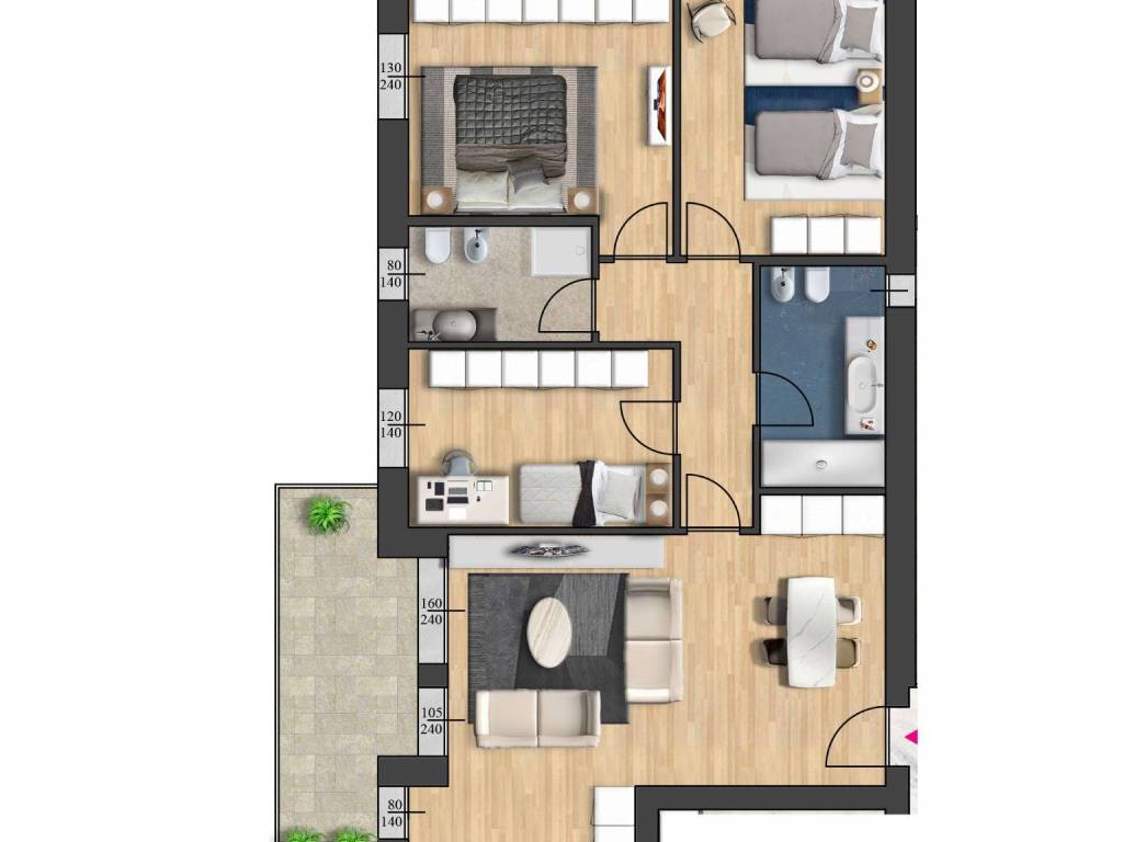 appartamento in vendita a Parma