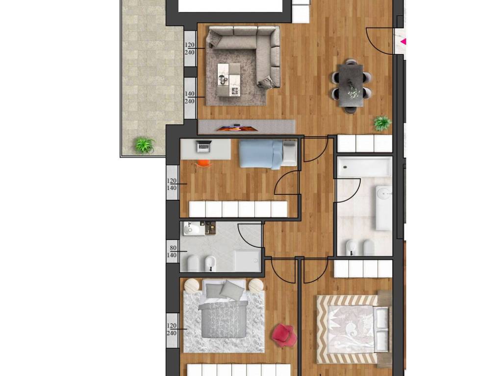 appartamento in vendita a Parma