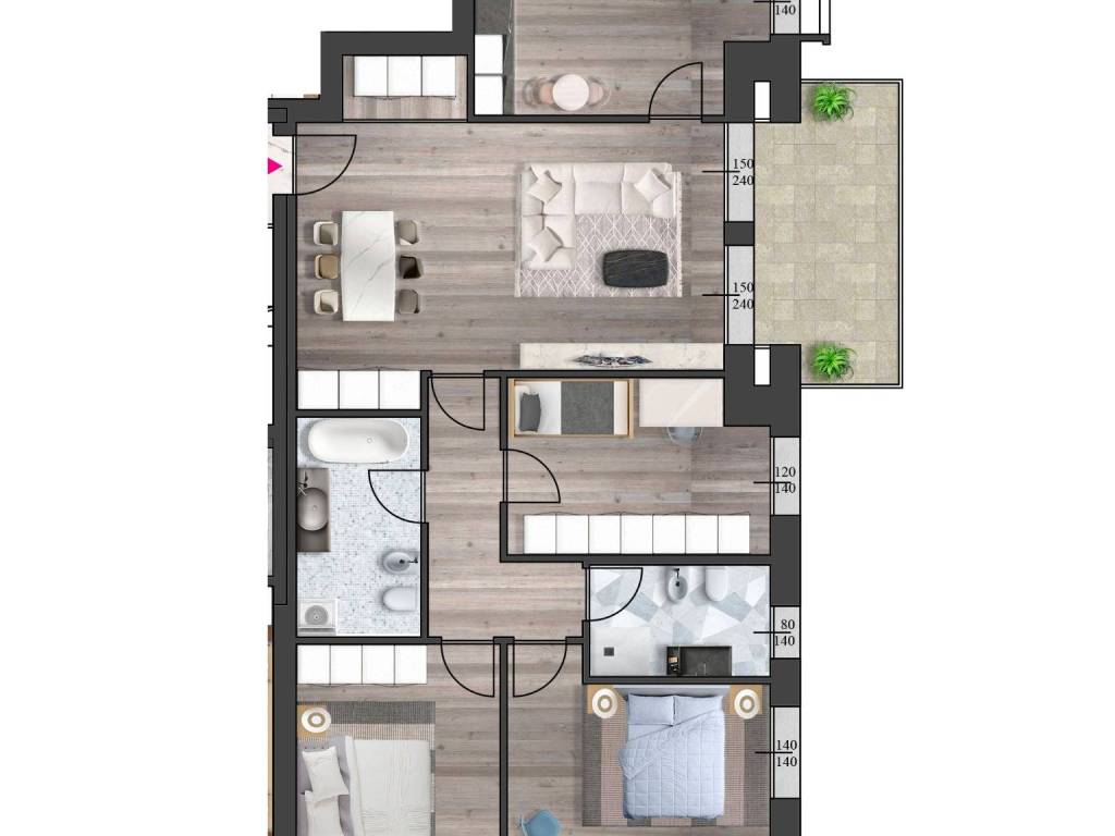 appartamento in vendita a Parma