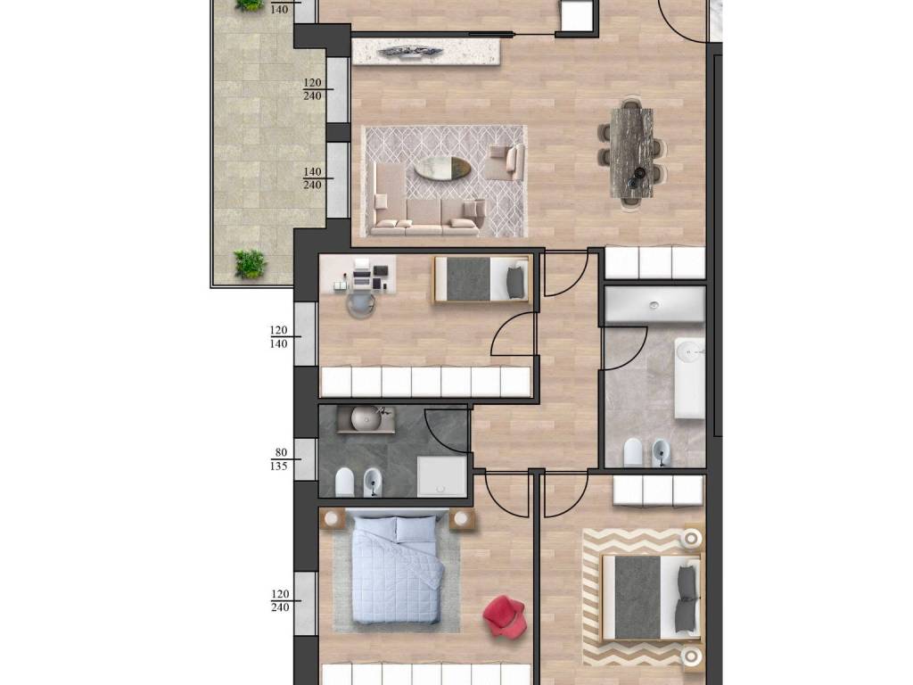 appartamento in vendita a Parma