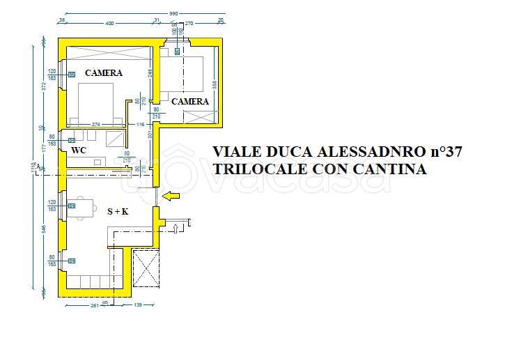 appartamento in vendita a Parma in zona Cittadella