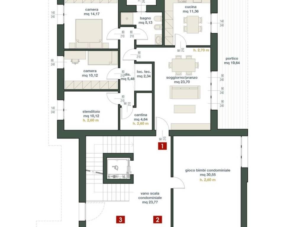 appartamento in vendita a Parma in zona Cittadella