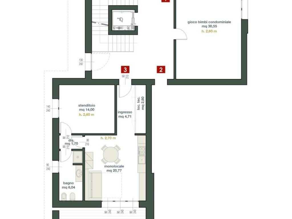 appartamento in vendita a Parma in zona Cittadella