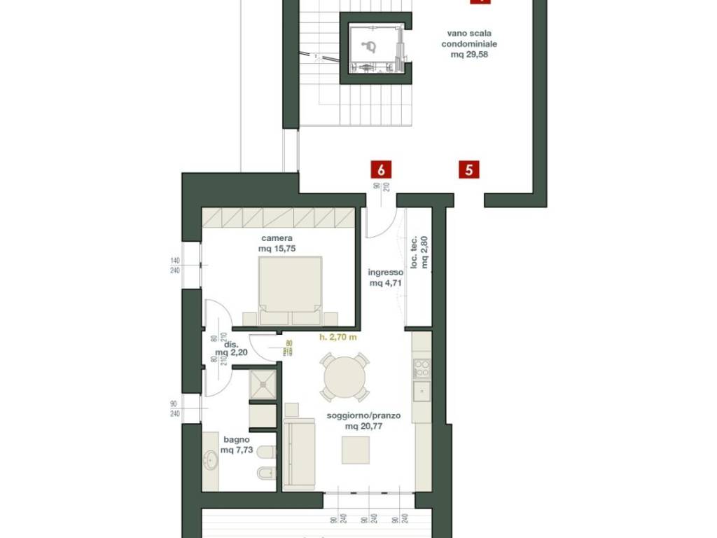 appartamento in vendita a Parma in zona Cittadella