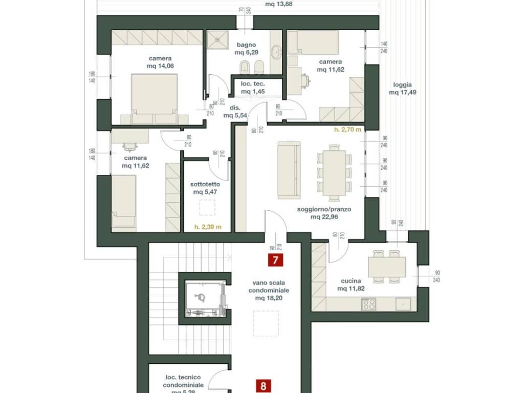 appartamento in vendita a Parma in zona Cittadella