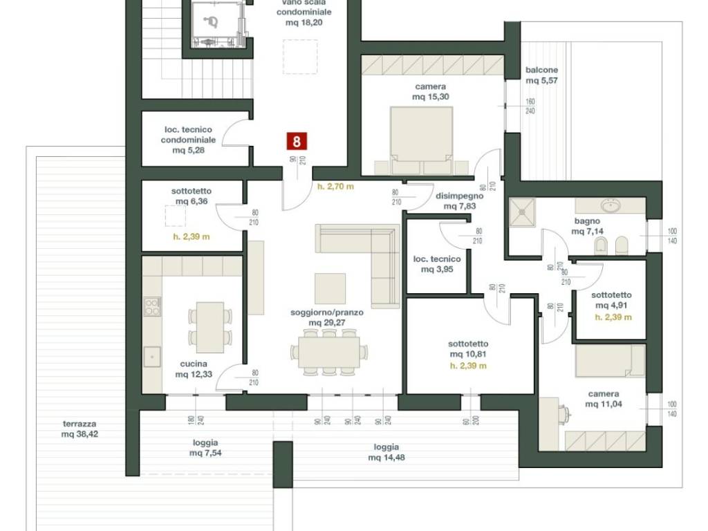 appartamento in vendita a Parma in zona Cittadella