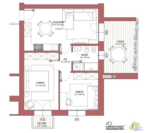 appartamento in vendita a Parma in zona Molinetto