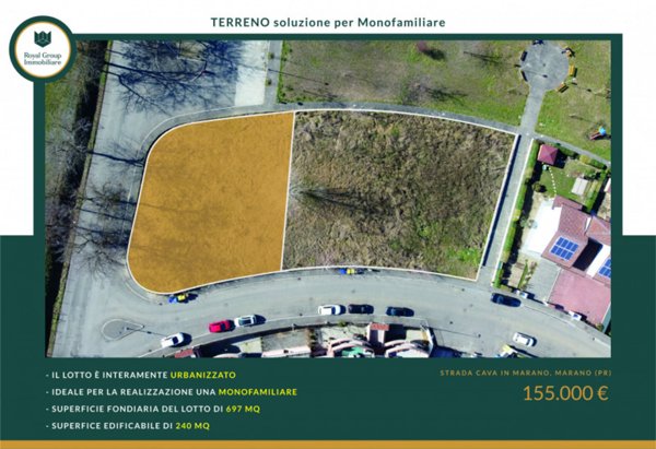 terreno edificabile in vendita a Parma in zona Marano
