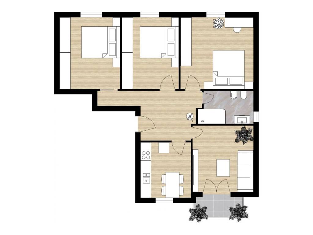appartamento in vendita a Parma in zona Pablo