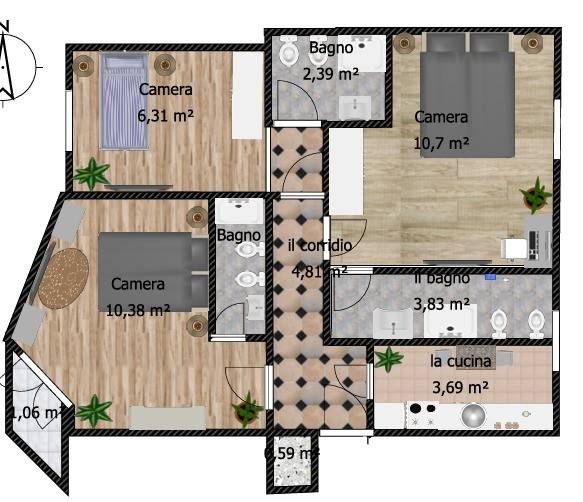 appartamento in vendita a Parma in zona Centro Storico
